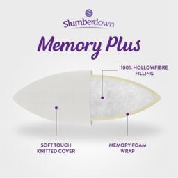 Slumberdown Memory Foam Plus Firm Pillow - thumbnail 4