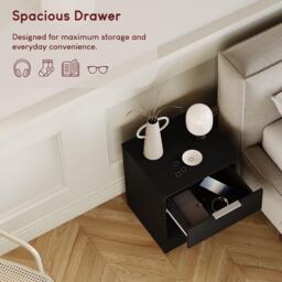 Lassic Trega 1 Drawer Bedside Chest - thumbnail 4
