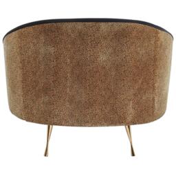 Fifty Five South Manhattan Leopard Print Armchair - thumbnail 3