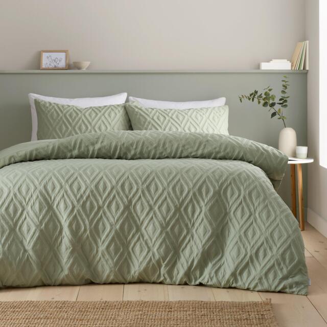 Catherine Lansfield Jacob Geo Soft Touch Duvet Cover Set - image 1
