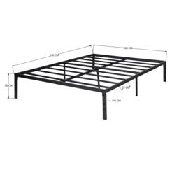 Urban Meuble Sturdy Metal Bed Frame – 140x190 cm - thumbnail 6