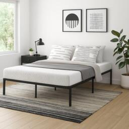 Urban Meuble Sturdy Metal Bed Frame – 140x190 cm - thumbnail 1