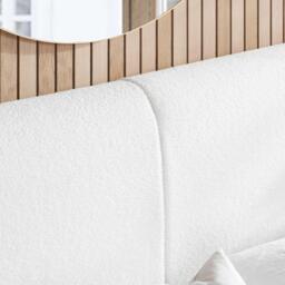 Birlea Eden White Boucle Bed - thumbnail 5