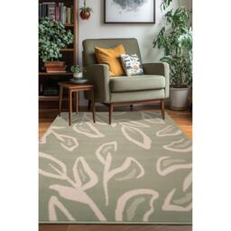 Homemaker Maestro Leaf Rug Green - thumbnail 1