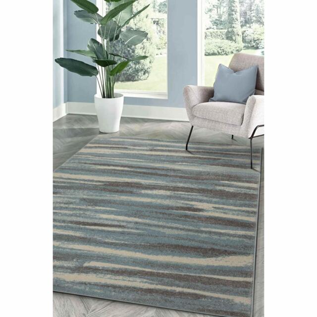 Homemaker Echo Watercolour Blue Rug - image 1