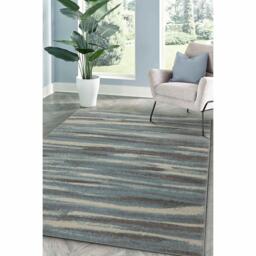 Homemaker Echo Watercolour Blue Rug - thumbnail 1