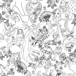 Furn Inked Tattoo Inspired Duvet Set - thumbnail 6
