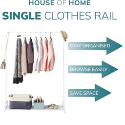 House of Home Clothes Rail Garment Rack With Shoe Storage Shelf - thumbnail 7