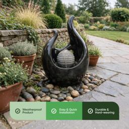 Streetwize Stylish Marble Effect Water Feature - thumbnail 4