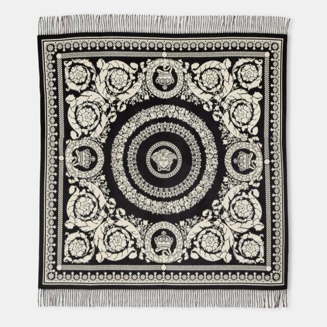 Versace Home Barocco Foulard Fringed Blanket - image 1