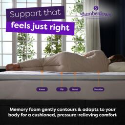 Slumberdown Gel Memory Foam 5cm Mattress Topper - thumbnail 3
