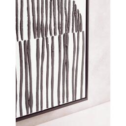 Fifty Five South Astratto Black And White Abstract Textured Wall Ar - thumbnail 3