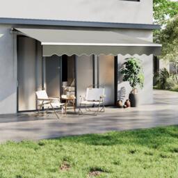 Breeins 350cm Retractable Patio Door Fabric Awning Grey - thumbnail 2