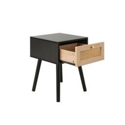 Birlea Croxley 1 Drawer Rattan Bedside - thumbnail 6