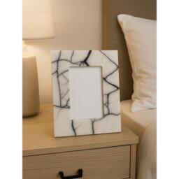 Fifty Five South Marmara White and Black Marble 4In X 6In Small Pho - thumbnail 2