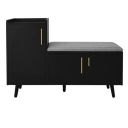 Urban Meuble Modern Shoe Bench with Storage Cabinet - thumbnail 5