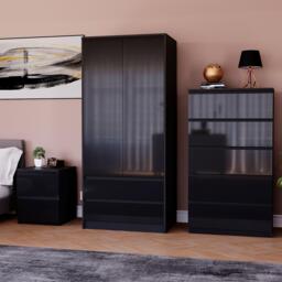 Lassic Vida Designs Glinton Gloss 3 Piece Bedroom Set 3 - thumbnail 1