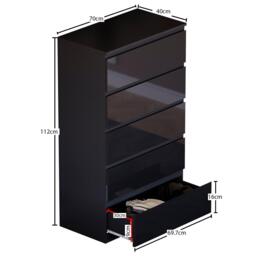 Lassic Vida Designs Glinton Gloss 3 Piece Bedroom Set 3 - thumbnail 7