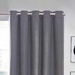 Furn Dawn Textured Blackout Eyelet Curtains - thumbnail 3