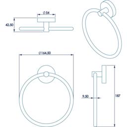 Croydex Flexi-Fix Romsey Towel Ring - thumbnail 5