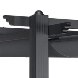 Breeins 4m Aluminum Patio Pergola with Canopy Roof - thumbnail 6