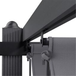 Breeins 4m Aluminum Patio Pergola with Canopy Roof - thumbnail 7
