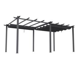 Breeins 4m Aluminum Patio Pergola with Canopy Roof - thumbnail 5