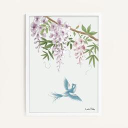 Laura Ashley Rowsham Garden Print in a White Frame