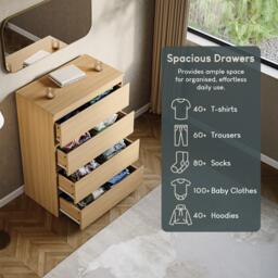 Lassic Vida Designs Denver 4 Drawer Chest - thumbnail 6