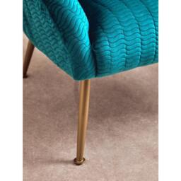 Interiors by Premier Tania Blue Occasional Chair - thumbnail 2