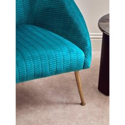 Interiors by Premier Tania Blue Occasional Chair - thumbnail 3