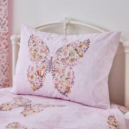 Catherine Lansfield Enchanted Butterfly Reversible Duvet Cover Set - thumbnail 3