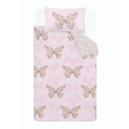 Catherine Lansfield Enchanted Butterfly Reversible Duvet Cover Set - thumbnail 5