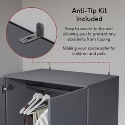 Lassic Vida Designs Riano 2 Door 2 Drawer Wardrobe - thumbnail 7