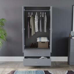Lassic Vida Designs Riano 2 Door 2 Drawer Wardrobe - thumbnail 4