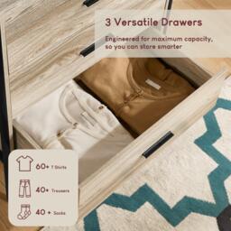 Lassic Vida Designs Brooklyn 3 Drawer Chest - thumbnail 4