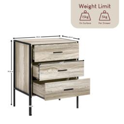 Lassic Vida Designs Brooklyn 3 Drawer Chest - thumbnail 2