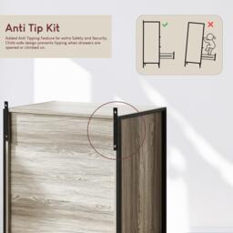 Lassic Vida Designs Brooklyn 3 Drawer Chest - thumbnail 7