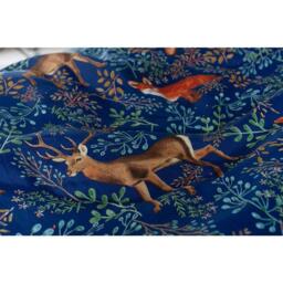 Deyongs Fox and Deer Navy Duvet Set 99 - thumbnail 3