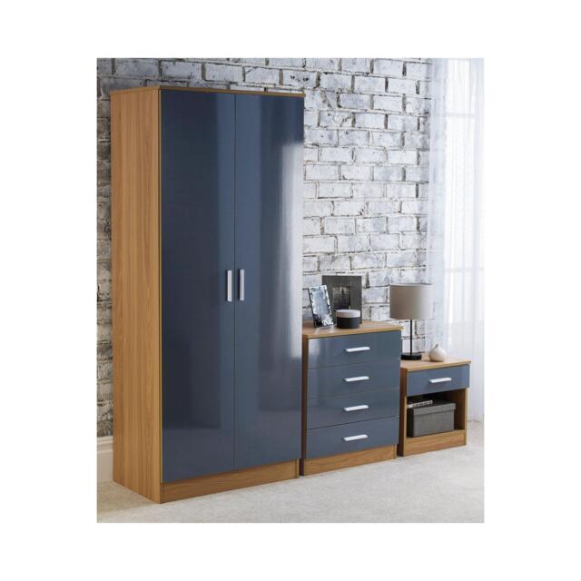 Homelife Carleton 3 Piece Gloss Bedroom Set - image 1
