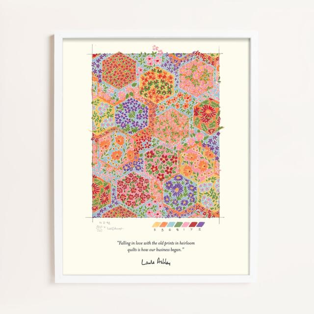 Laura Ashley Fulford Patchwork Print in a White Frame - image 1