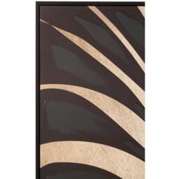 Fifty Five South Astratto Canvas Black Leaf Design Wall Art - thumbnail 4