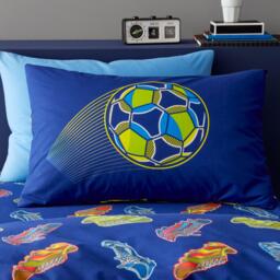 Catherine Lansfield Bright Football Reversible Duvet Cover Set - thumbnail 3