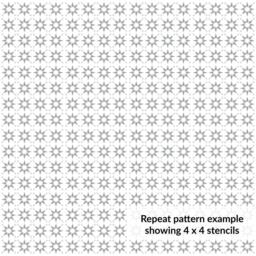 Unbranded Stencil for Walls, Floors & Patios Stardust - thumbnail 5