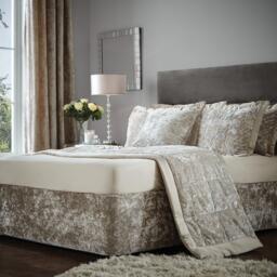 Catherine Lansfield Crushed Velvet Elasticated Divan Base Wrap - thumbnail 5