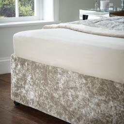 Catherine Lansfield Crushed Velvet Elasticated Divan Base Wrap - thumbnail 2