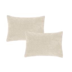 Bianca Attica Velvet Embroidered Pillow sham Pair - thumbnail 3