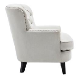Kabinet UK Classic Buttoned Linen Armchair - thumbnail 5
