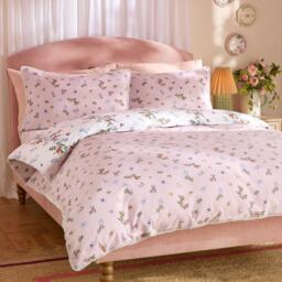 Cath Kidston Flutter Floral Reversible Cotton Duvet Cover Set - thumbnail 2