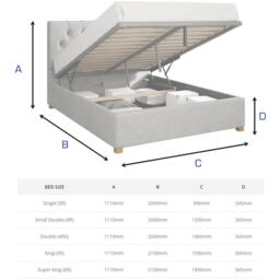 Aspire Olivier Ottoman Storage Bed - thumbnail 4